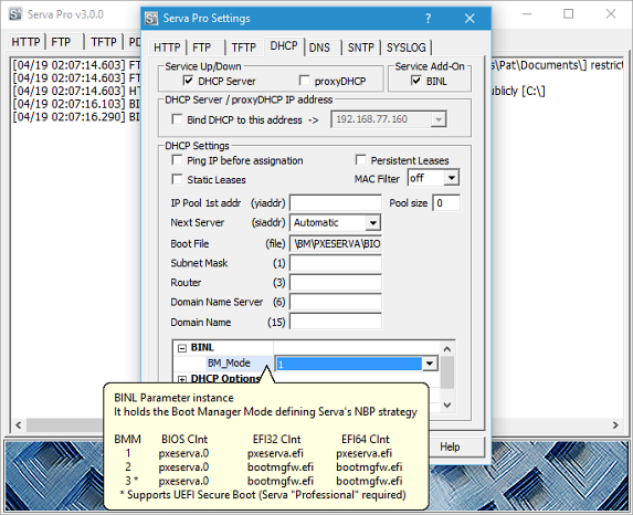 Pxe Server For Windows Uefi Bios Serva